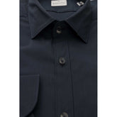 Bagutta Blue Cotton Men Shirt